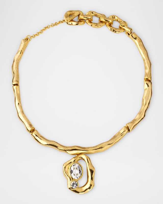 Articulated Choker Necklace with Pendant